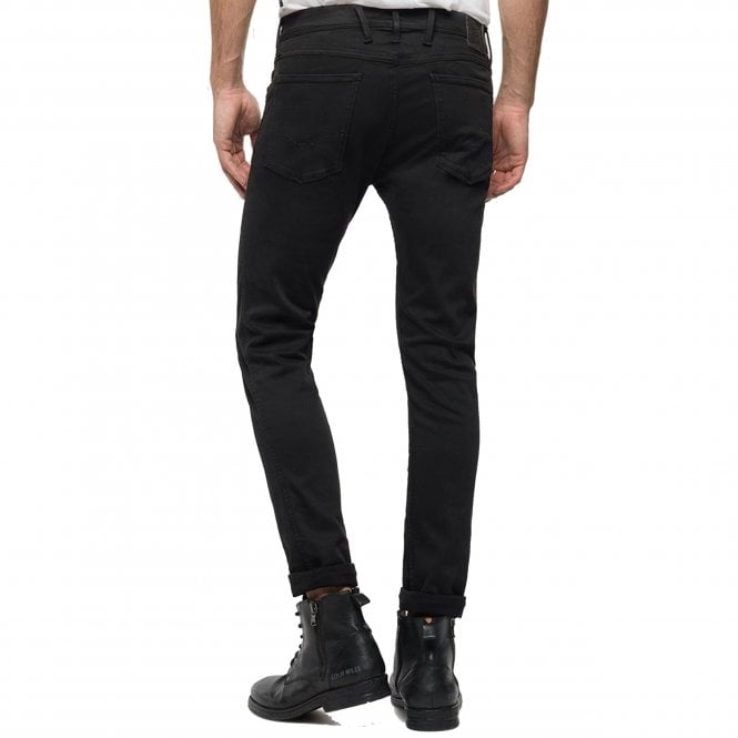 Replay Anbass Hyperflex Color Edition Black Jeans