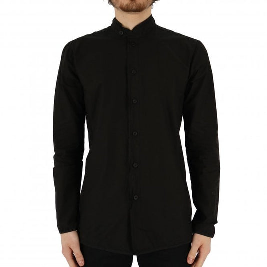 Hannes Roether Mokke Button Through Black Shirt