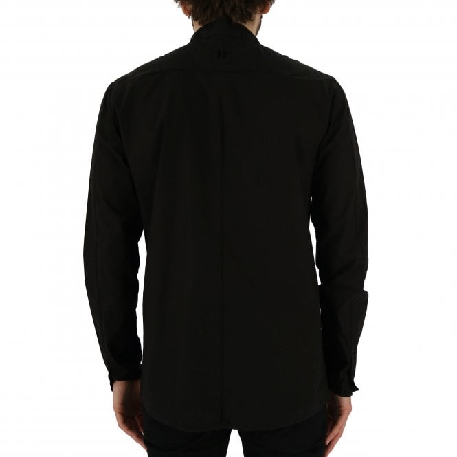 Hannes Roether Mokke Button Through Black Shirt