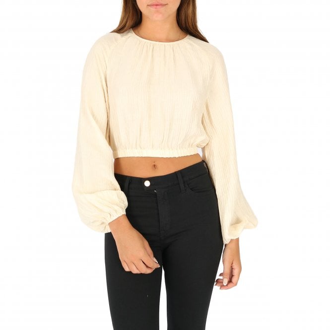 Pretty Lavish Jesse Balloon Cream Top