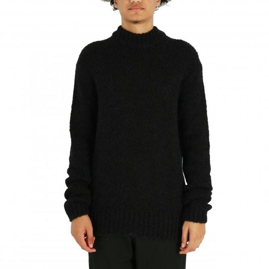 Thom Krom High Neck Panel Black Knit