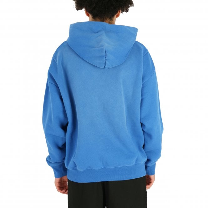 Purple Brand Applique Logo Pullover Hoodie Blue Sweatshirt