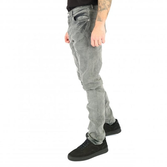 Purple Brand Straight Fit Washed Black Stretch Jean