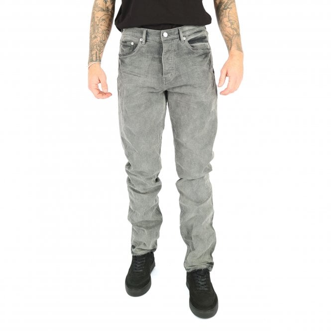 Purple Brand Straight Fit Washed Black Stretch Jean