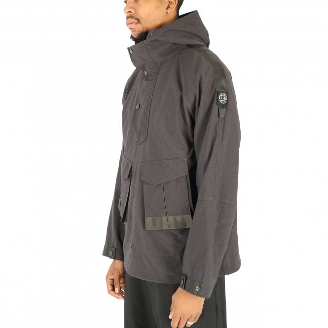 ST-95 Proximity Black Hooded Pullover Smock Jacket