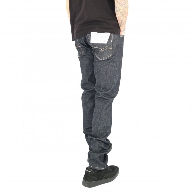 Replay Grover Hyperflex Dark Rinse Straight Jean