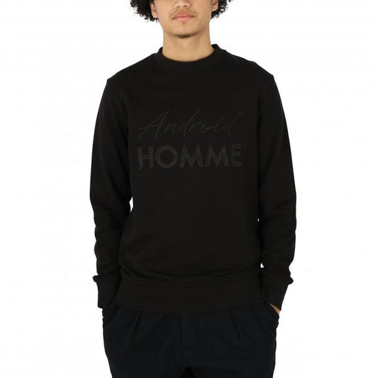 Android Homme Embroidered Logo Black Sweatshirt