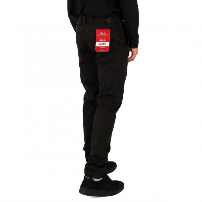 Replay Benni Hyperflex Stretch Black Chino