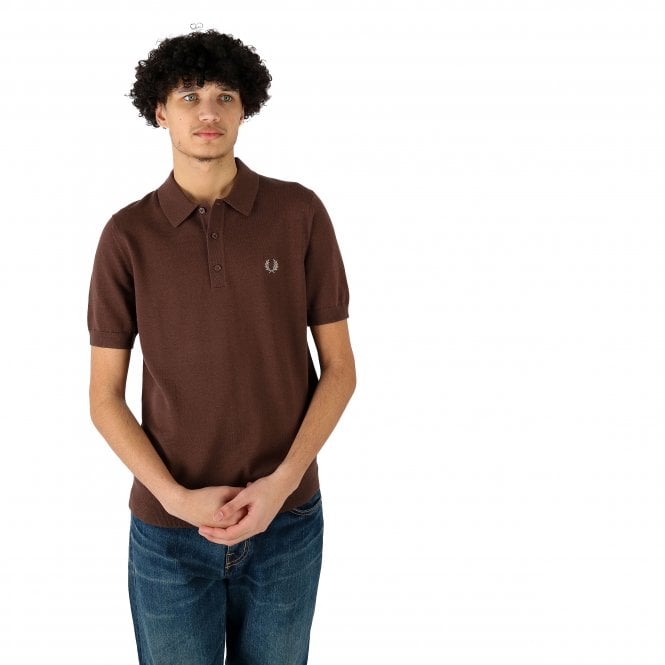 Fred Perry Classic Knitted Brown Polo