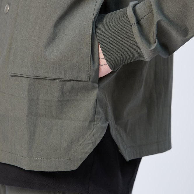 Thom Krom Multi Pocket Green Overshirt Jacket