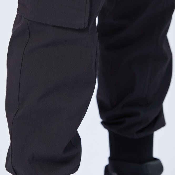 Thom Krom Zip Pocket Cuffed Black Trouser