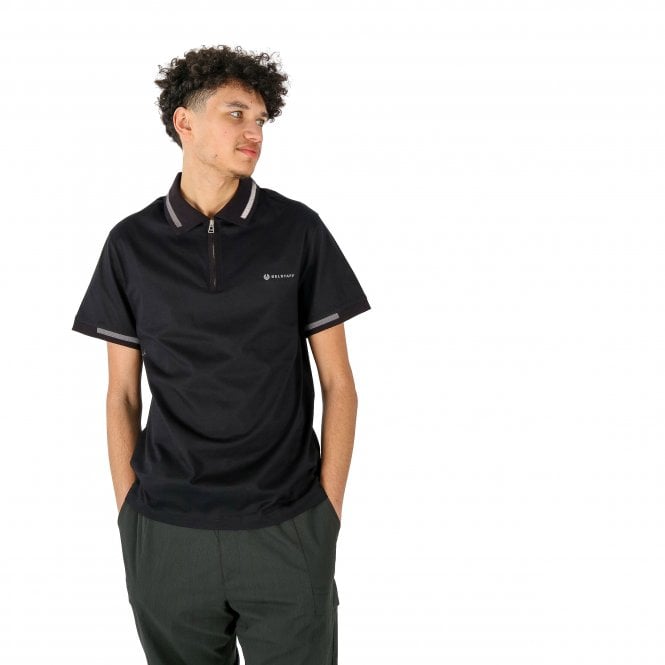 Belstaff Graph Zip Black Polo