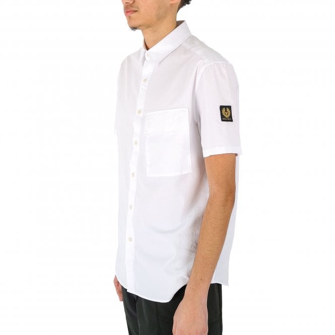 Belstaff Scale SS Chest Pocket White Shirt