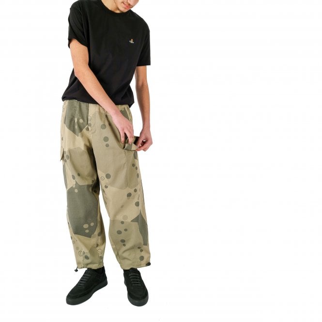 Universal Works Dot Camo Twill Loose Stone Cargo Pant