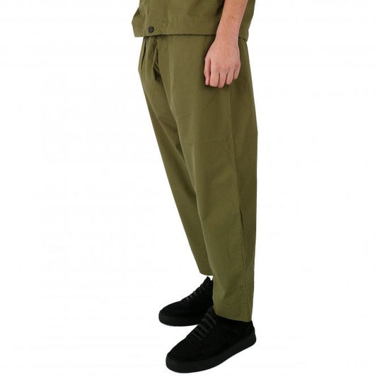 Universal Works Recycled Oxford Khaki Trouser