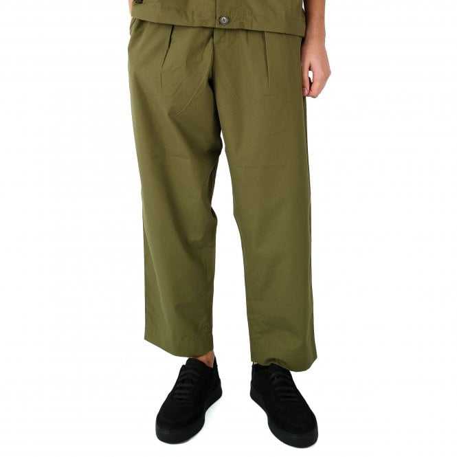 Universal Works Recycled Oxford Khaki Trouser