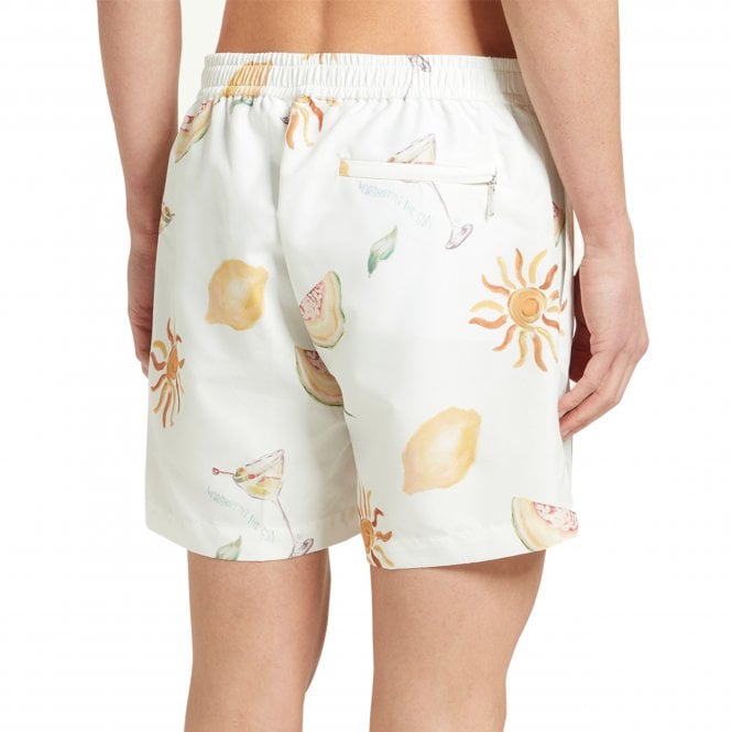 Che Studios Tropical Refresh Ivory Swimshort