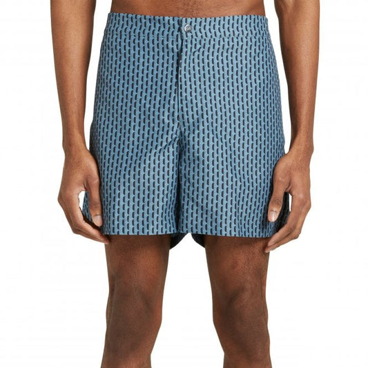 Che Studios Cosmo Printed Navy Swimshort