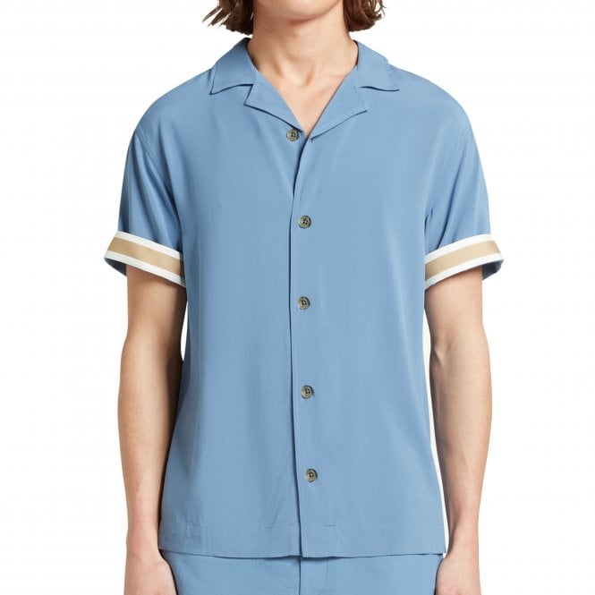 Che Studios Valbone Tape Sleeve Blue Shirt