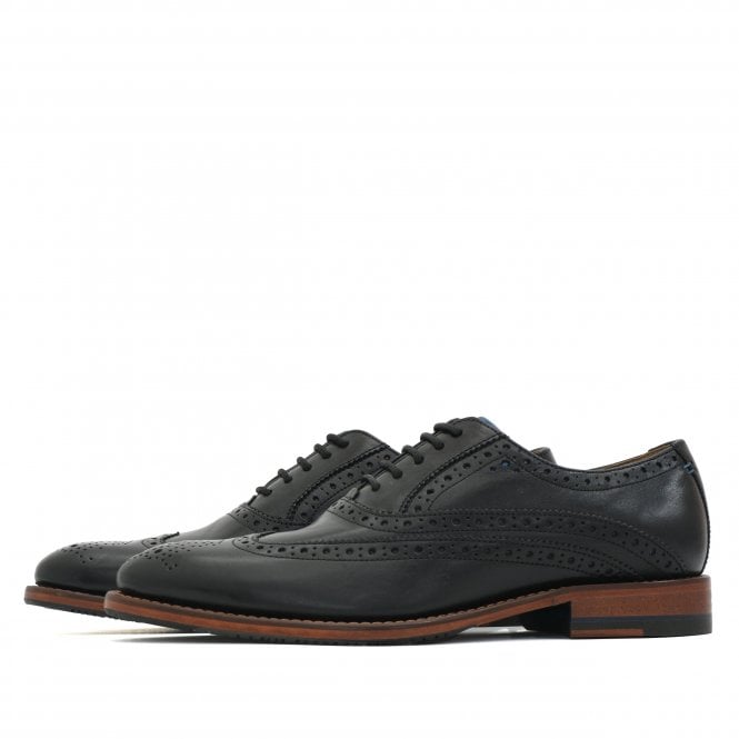 Oliver Sweeney Brogue Wing Tip Black Shoe