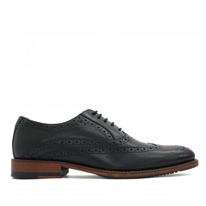 Oliver Sweeney Brogue Wing Tip Black Shoe