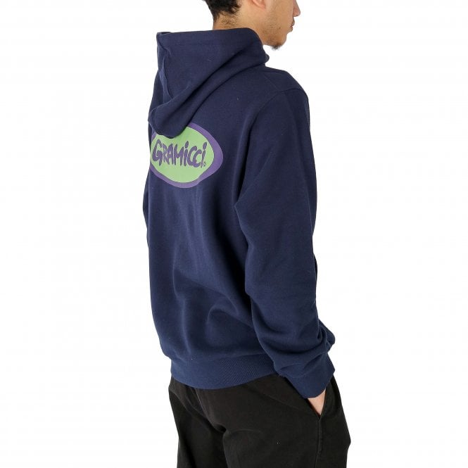 Gramicci Oval Logo Navy Hoodie