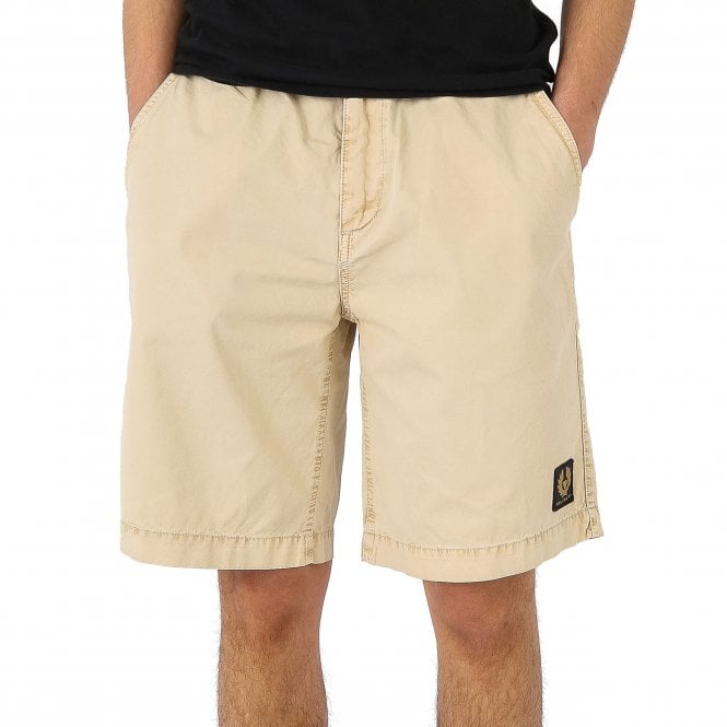 Belstaff Dalesman Washed Cotton Beige Short