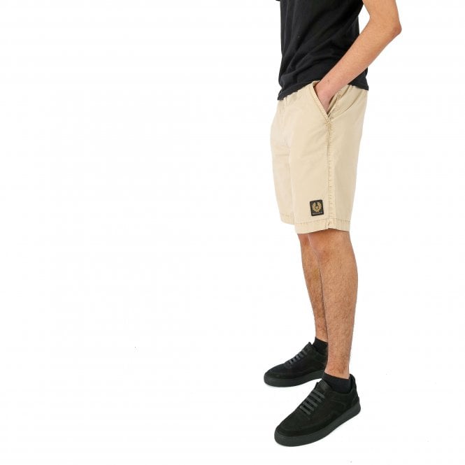 Belstaff Dalesman Washed Cotton Beige Short