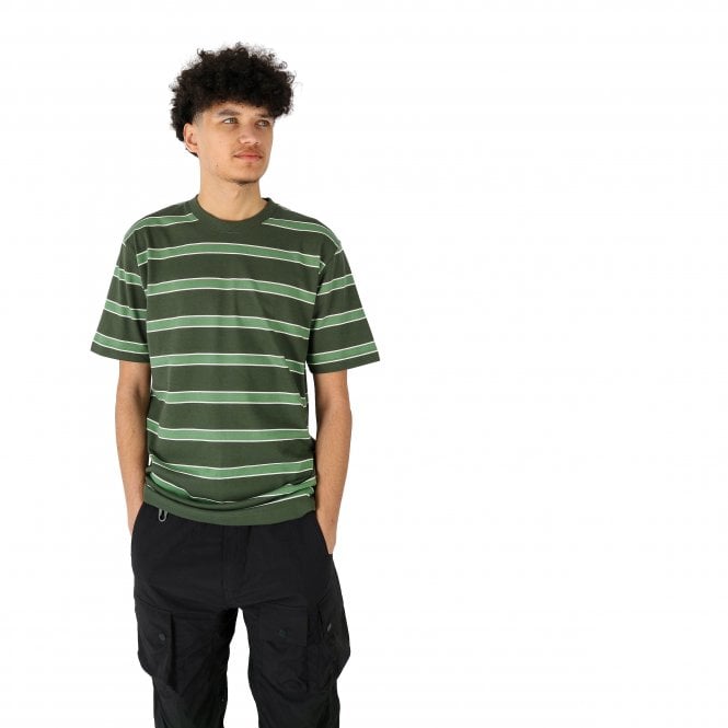 Johannes Stripe Green Tee