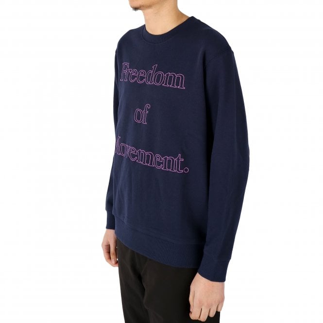 Gramicci Movement Embroidered Logo Navy Sweatshirt