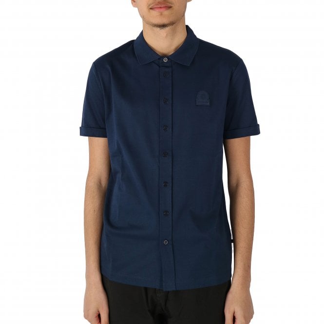 Sandbanks Polo Collar SS Navy Shirt