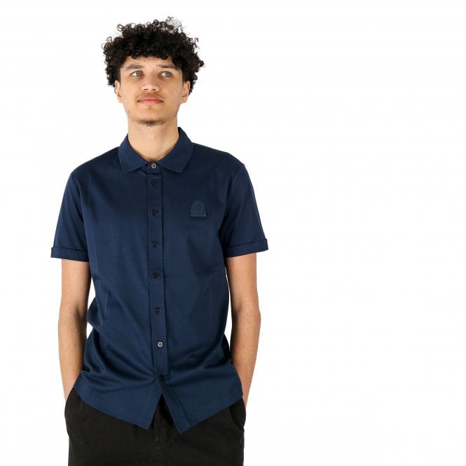 Sandbanks Polo Collar SS Navy Shirt