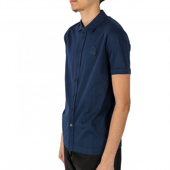 Sandbanks Polo Collar SS Navy Shirt