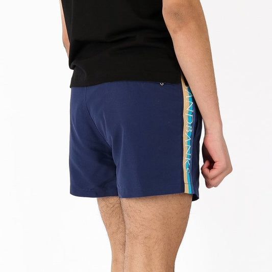 Sandbanks Retro Logo Navy Swimshort